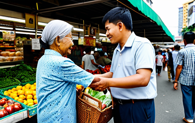 사회복지사 진로 탐색 - Counseling Session**

"A professional social worker in a modest, knee-length baju kurung, conducting...