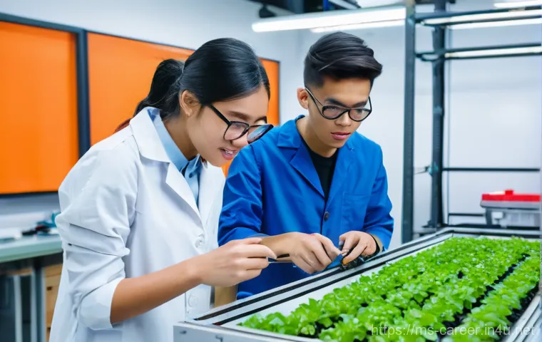 청소년 직업 체험 프로그램 - **Prompt:** A diverse group of Malaysian teenagers and young adults, aged 16-22, are actively engage...