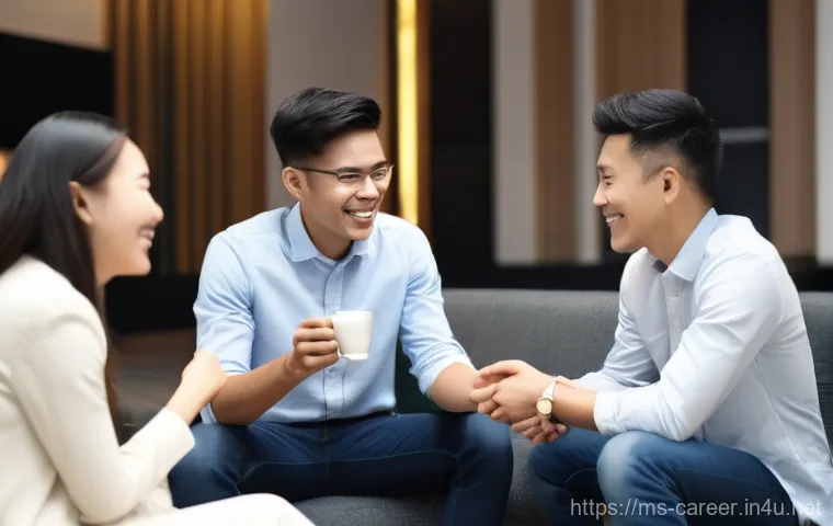 청소년 직업 체험 프로그램 - **Prompt:** A dynamic scene showcasing young Malaysian participants, aged 17-24, actively exploring ...