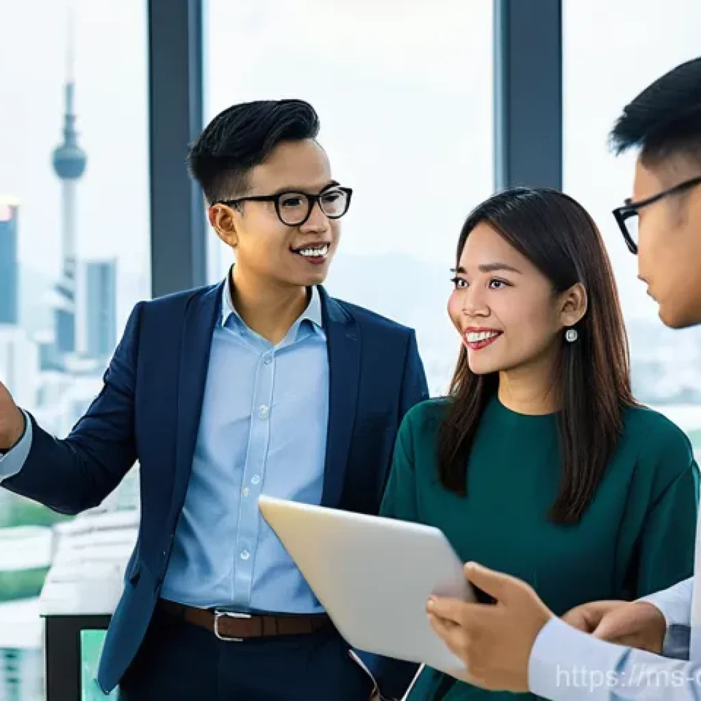 지역별 취업 동향 - **Prompt 1: Digital Innovation in Kuala Lumpur's Co-Working Space**
"A group of four diverse you...