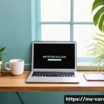 자기 계발을 위한 로드맵 - A serene and inspiring home office setup reflecting self-awareness and personal growth for a Malay p...